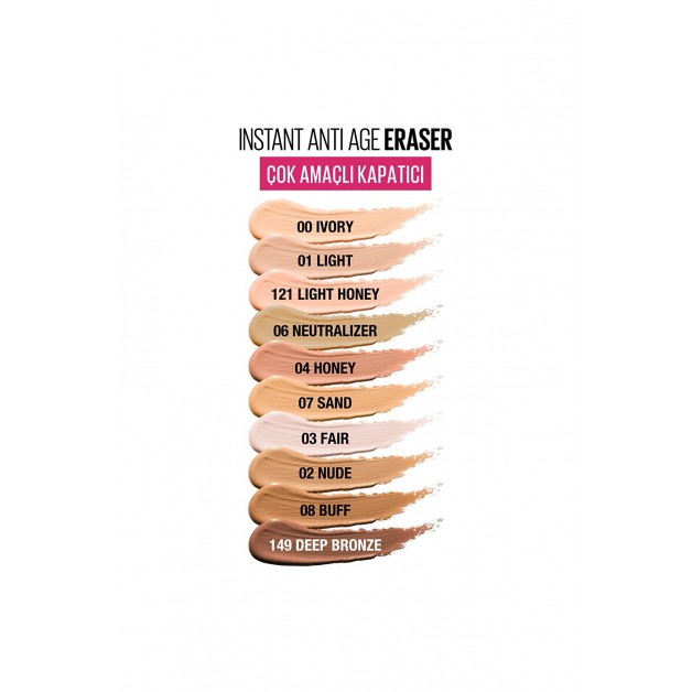 Maybelline Newyork Kapatıcı & Fondöten Instant Anti Age Eraser Lıght No: 01