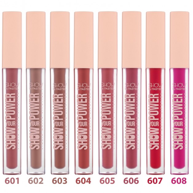 Show By Pastel Lıp Stıck Ruj & Likit Mat Show Your Power Lıquıd Matte Lipstick No: 607