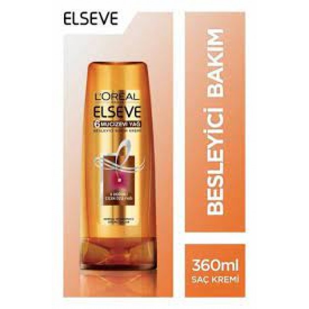 Elseve Saç Bakım Kremi & Normal Ve Kurumaya Eğimli Saçlar İçin Mucizevi Yağ 360ml