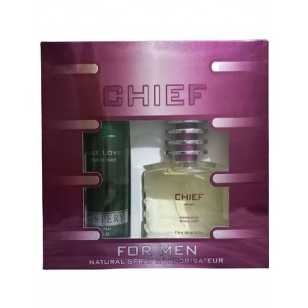 Chıef Parfüm Seti & Edt Klasik Erkek 100ml + Chıef Deodorant 150ml Erkek Kofre